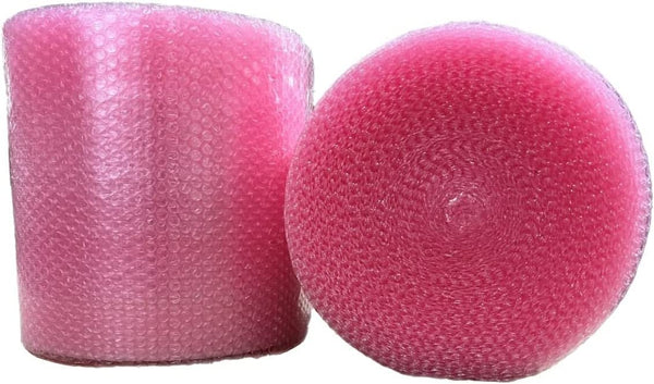 3/16 In. Pink 12 In. Width Bubble Cushioning Wrap