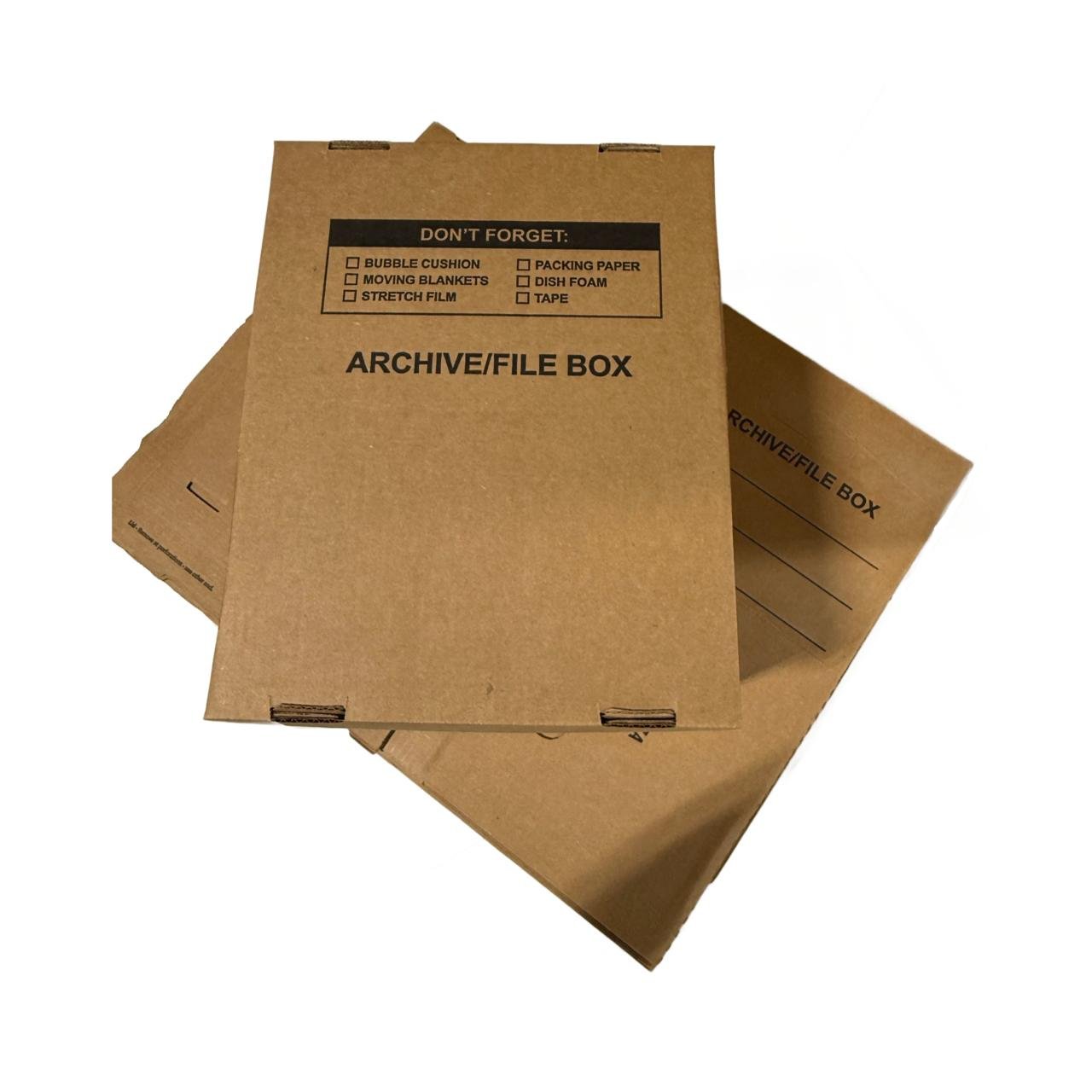 15x12x10 Small Standard File Storage Moving Box with Lid Letter Handle ...