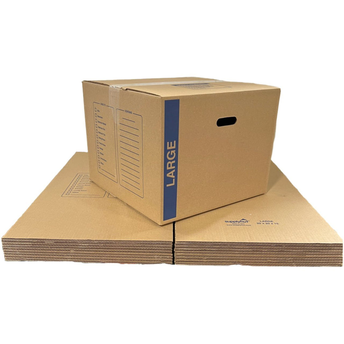 100 - Pack Large Cardboard Moving Boxes 20x20x15 32 ECT With Handles ...