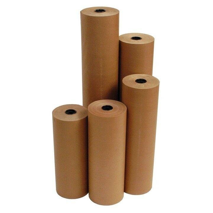 24" x 900 ft Brown Kraft Paper — 40#, 1 Roll